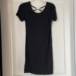 Olivia Rae black T-shirt dress with back detail